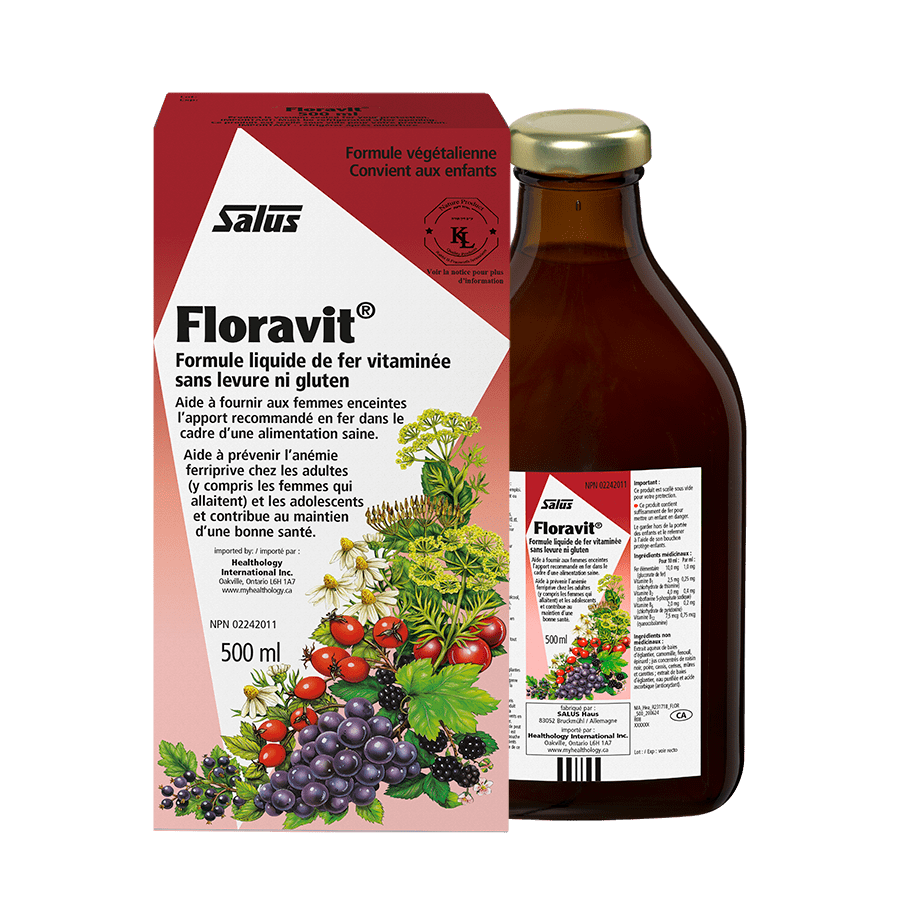 SALUS Suppléments Floravit (formule liquide de fer vitaminée) 500ml