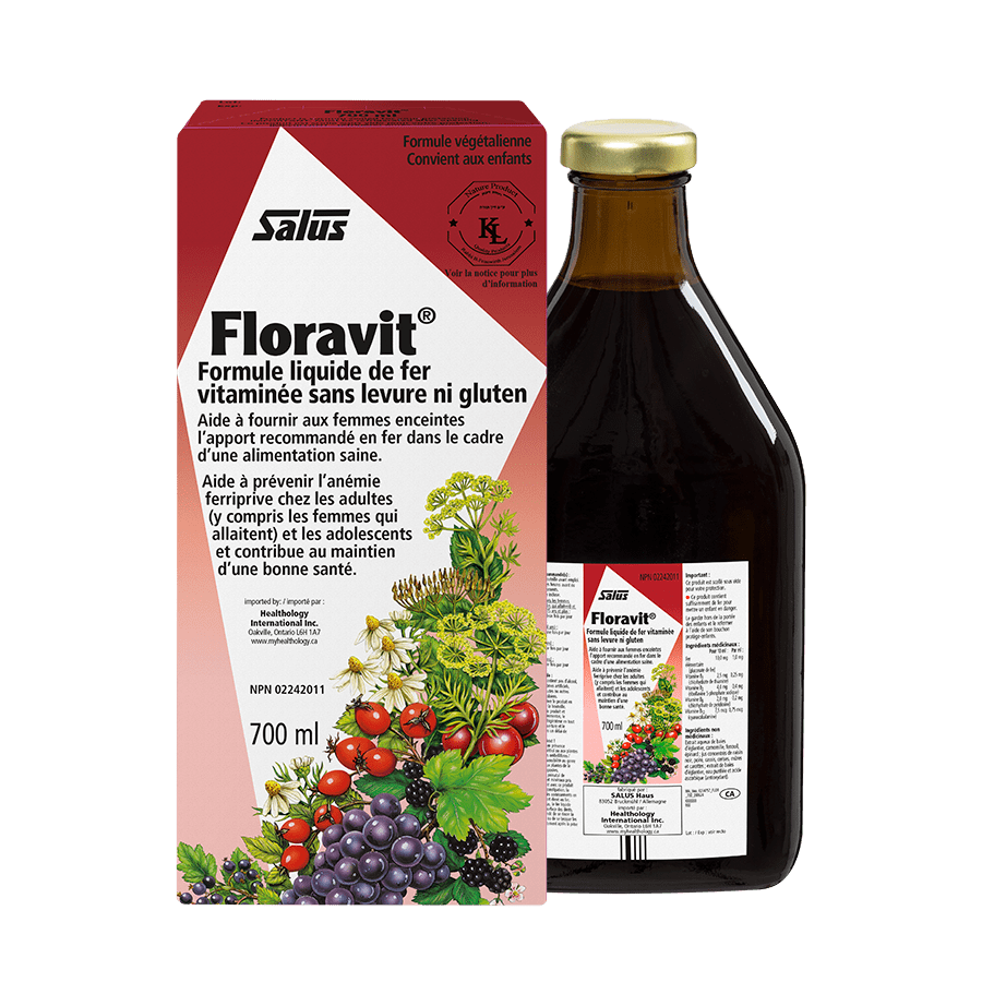 SALUS Suppléments Floravit (formule liquide de fer vitaminée) 700ml