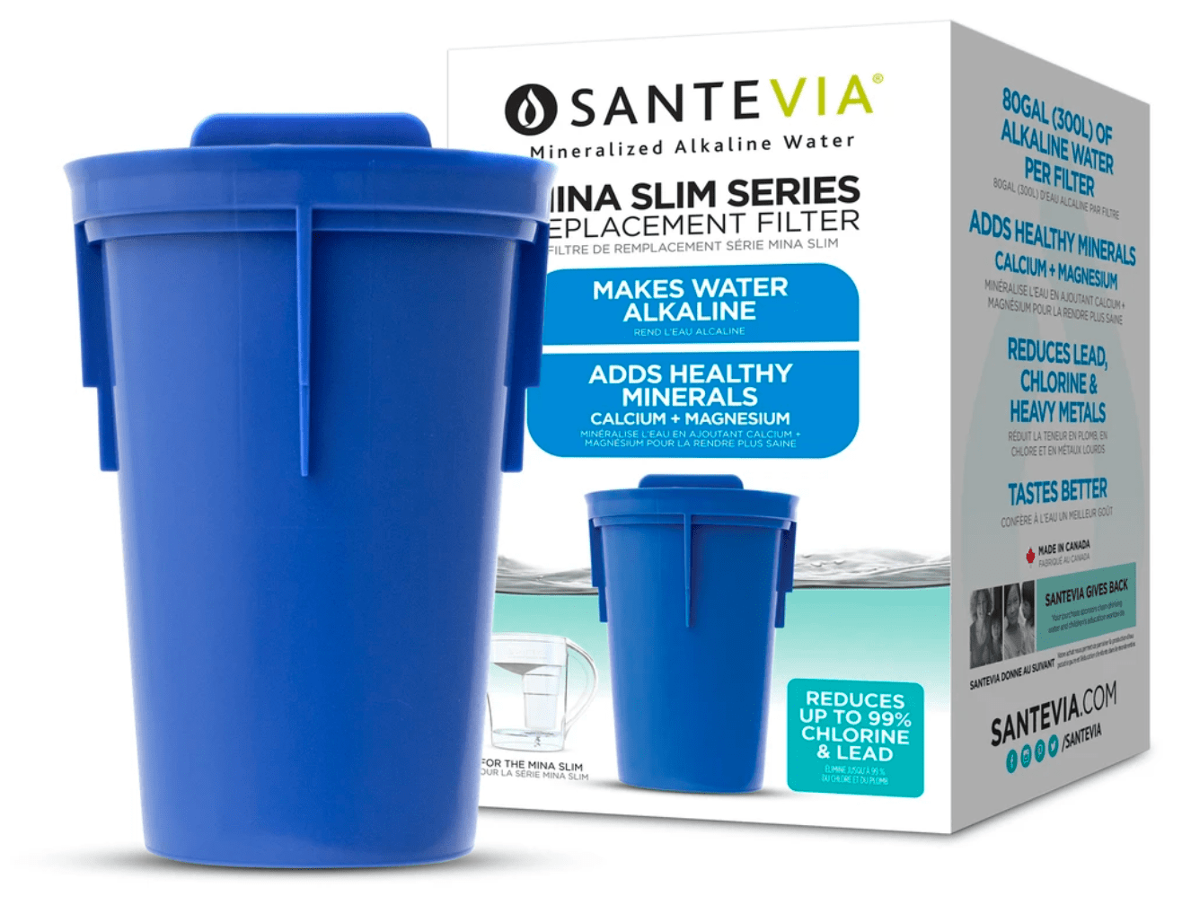 SANTEVIA SYSTEMS Épicerie Filtre de remplacement série Mina 1un