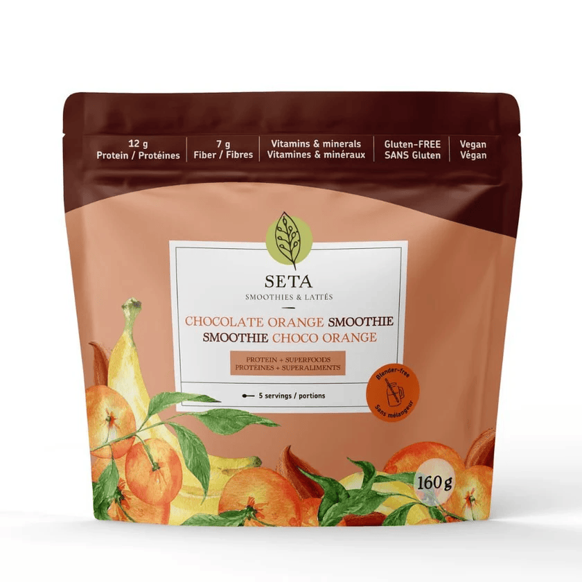 SETA ORGANIC Épicerie Smoothie chocolat et orange 160g