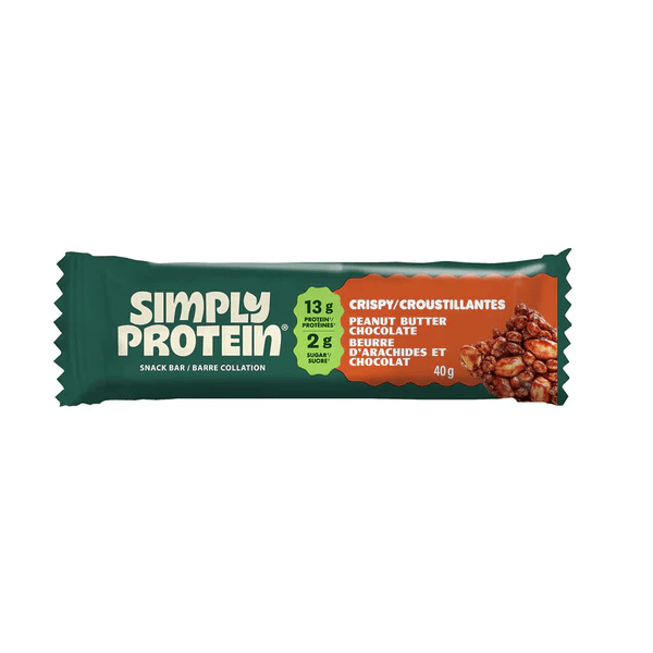 SIMPLY PROTEIN Épicerie Barre protéinée croustillante beurre d'arachide et chocolat 40g