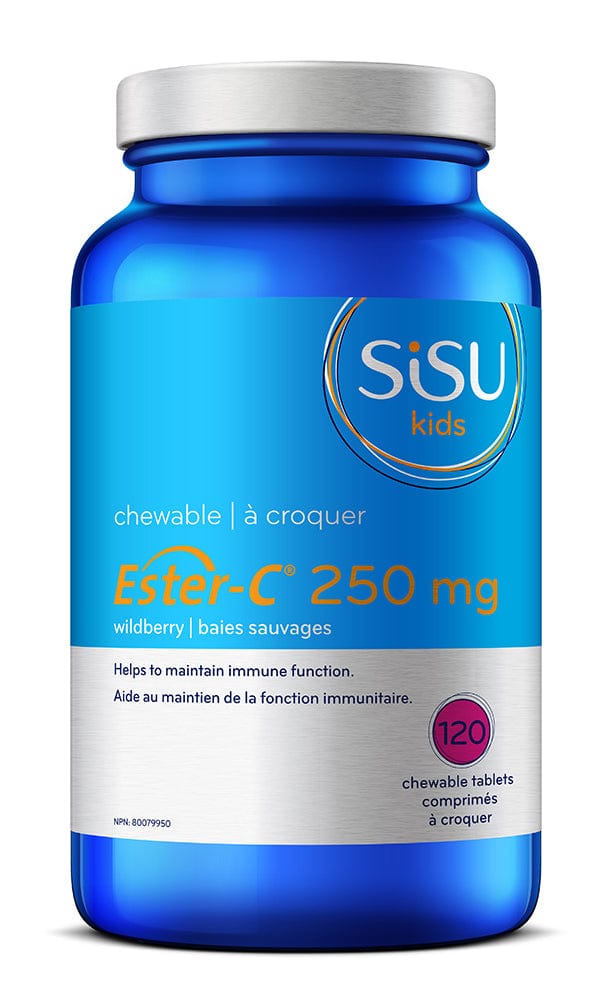 SISU Suppléments Ester-C (250mg baies sauvages à croquer pour enfants) 120comp