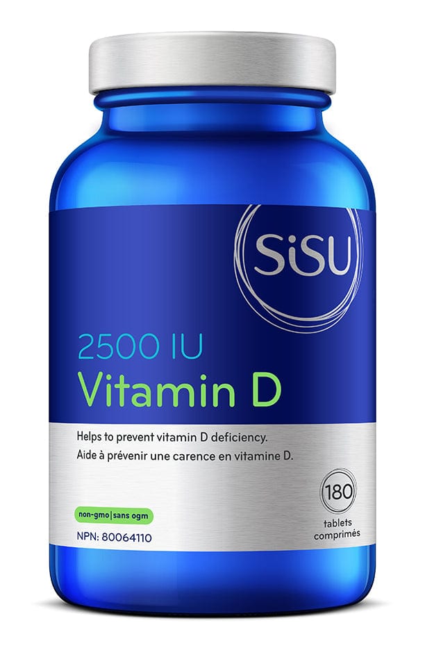 SISU Suppléments Vitamine D (2500UI) 180comp