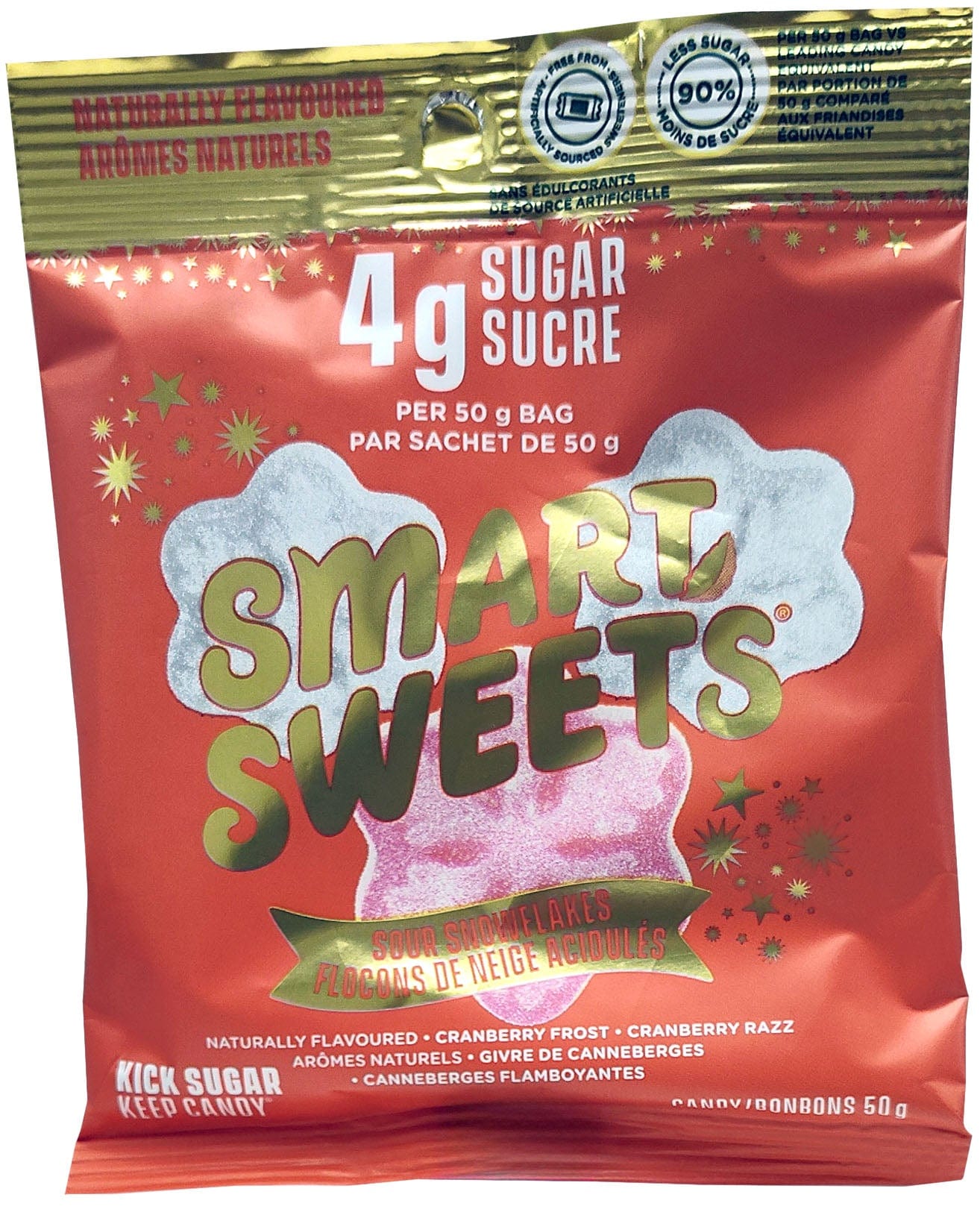 SMART SWEETS Épicerie Bonbons flocons de neige acidulés 50g