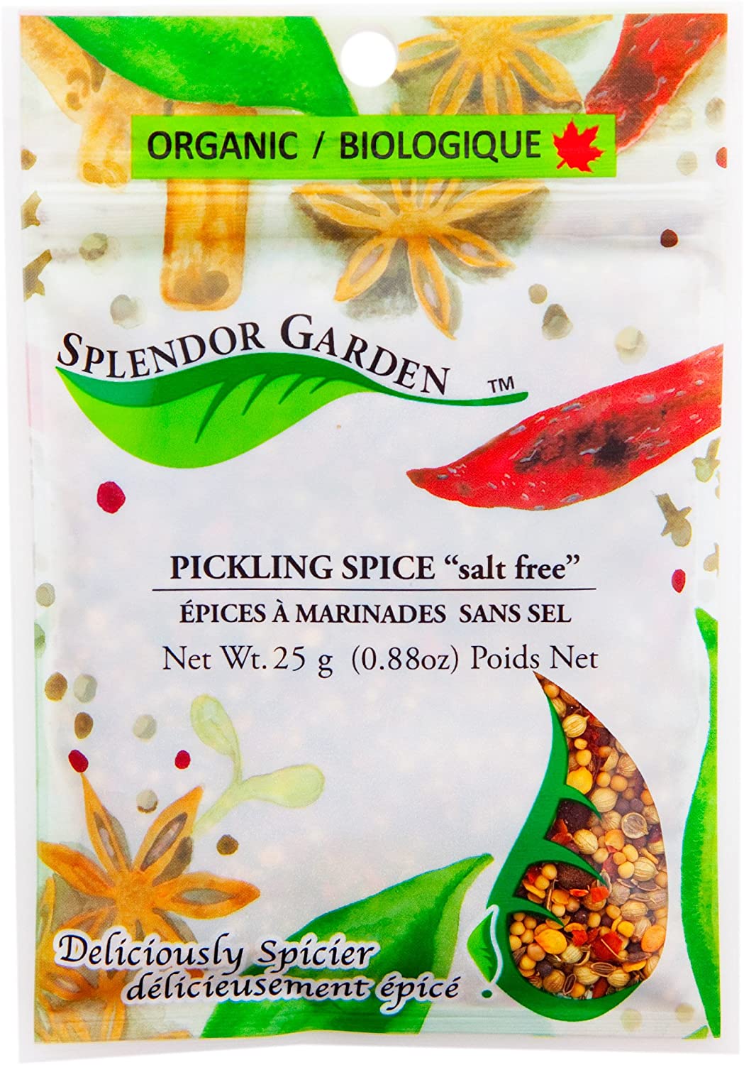 SPLENDOR GARDEN Épicerie Épices à marinades sans-sel bio 25g
