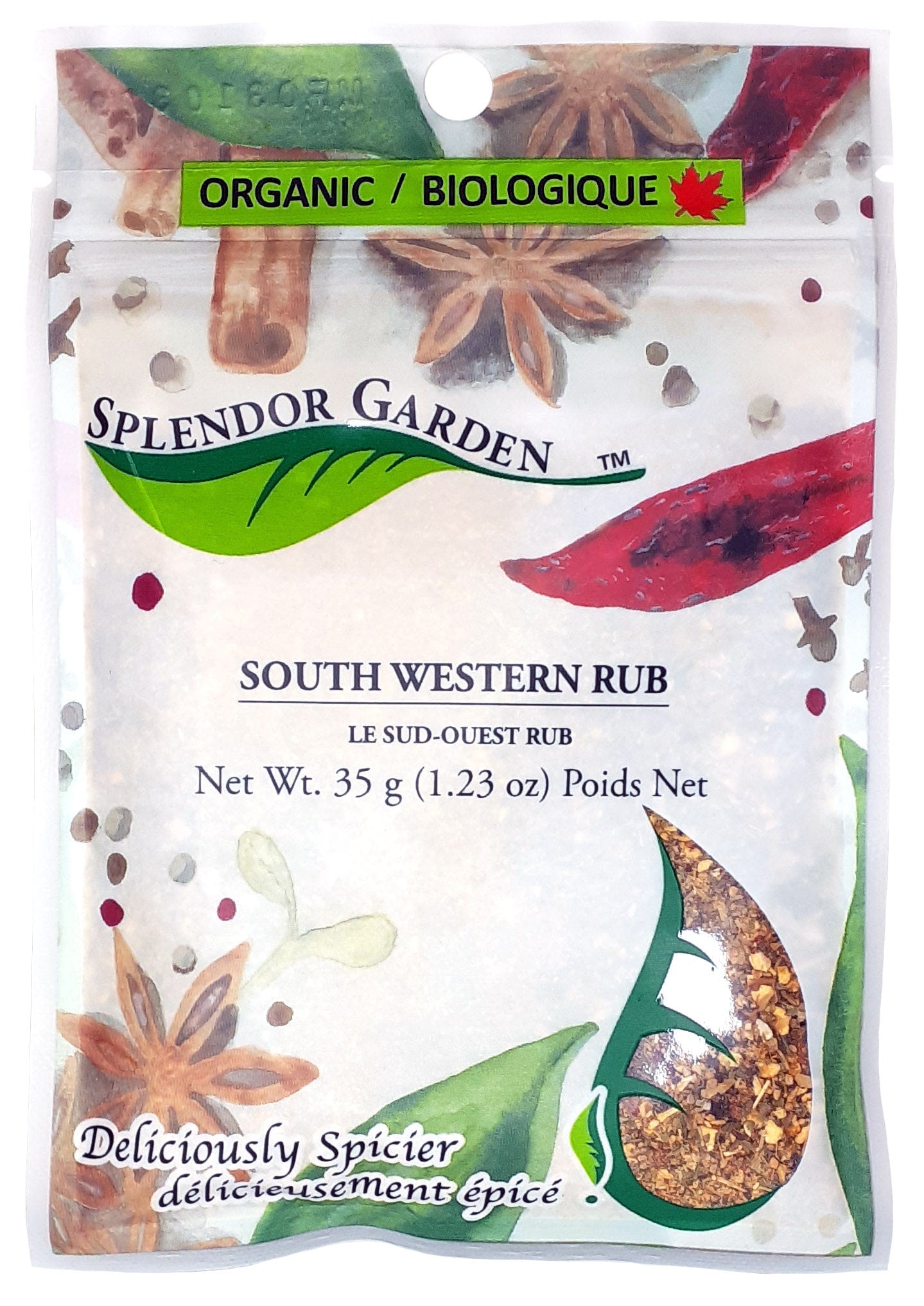 SPLENDOR GARDEN Épicerie Épices le sud-ouest rub bio 35g