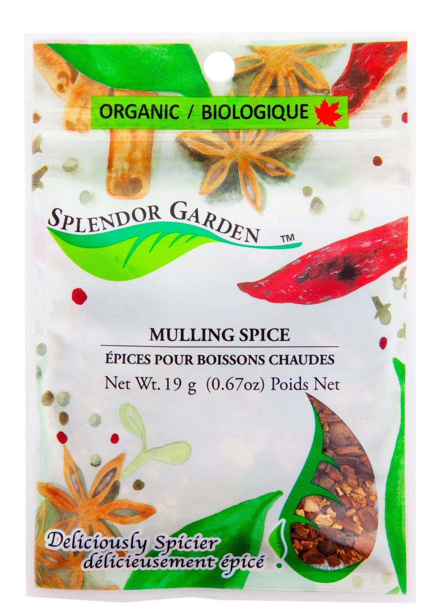 SPLENDOR GARDEN Épicerie Épices pour boissons chaudes bio 19g