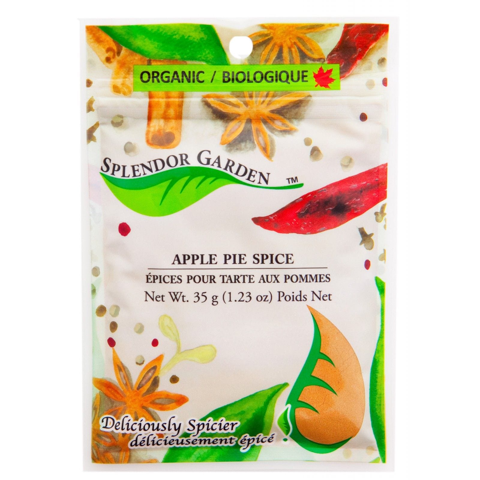 SPLENDOR GARDEN Épicerie Épices pour tarte aux pommes bio 35g
