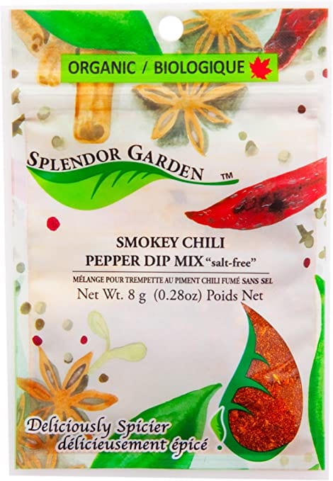 SPLENDOR GARDEN Épicerie Mélange pour trempette au piment chili fumé sans-sel bio 8g