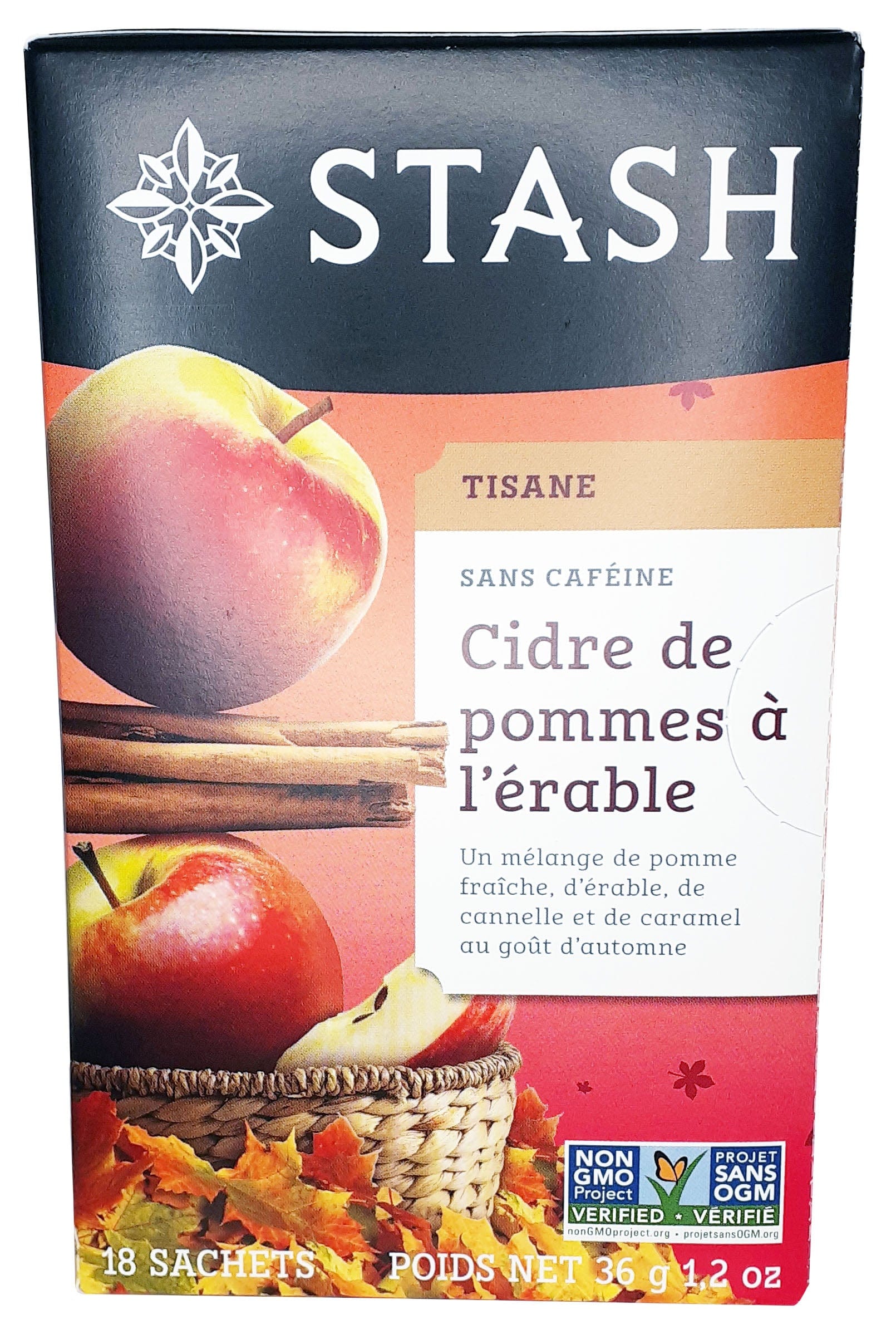 STASH Épicerie Tisane cidre de pommes à l'érable 18's