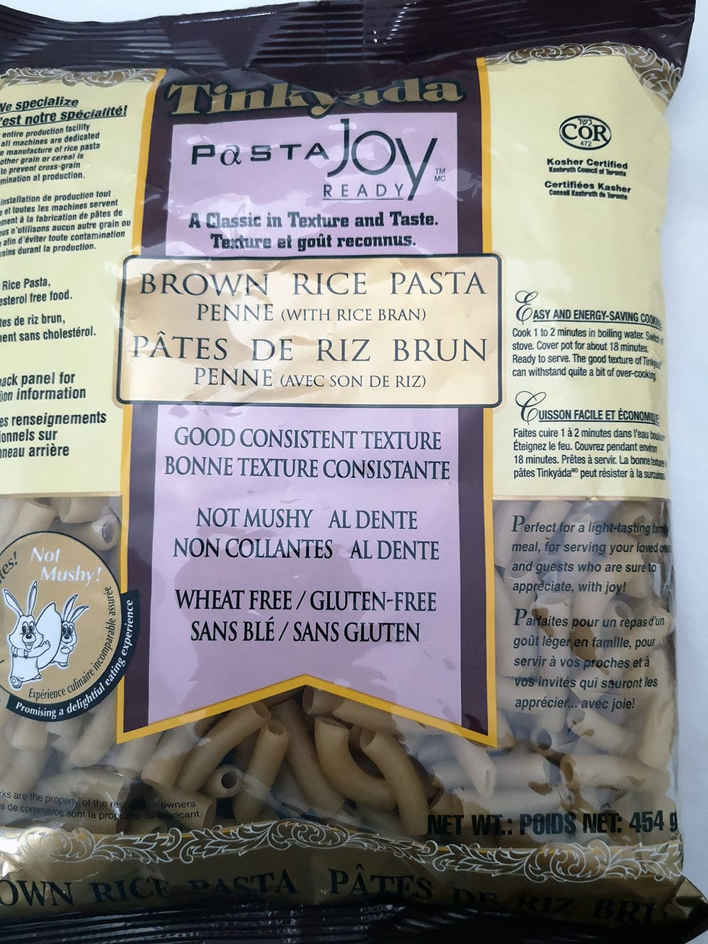 TINKYADA Épicerie Penne de riz sans gluten 454g