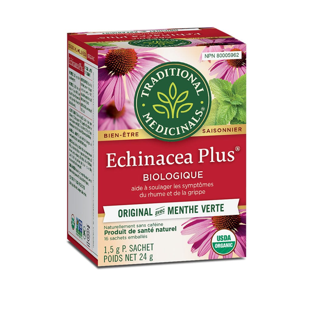 TRADITIONAL MEDICINALS Épicerie Tisane échinacée+ bio 16s
DATE DE PÉREMPTION : 30 JUIN 2026