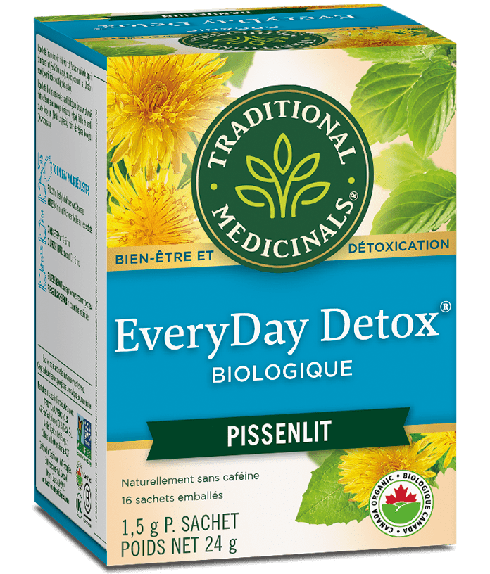 TRADITIONAL MEDICINALS Épicerie Tisane pissenlit everyday detox bio 16 sachets
