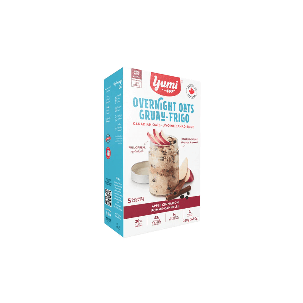 YUMI Épicerie Gruau-frigo pommes et cannelle 5x50g