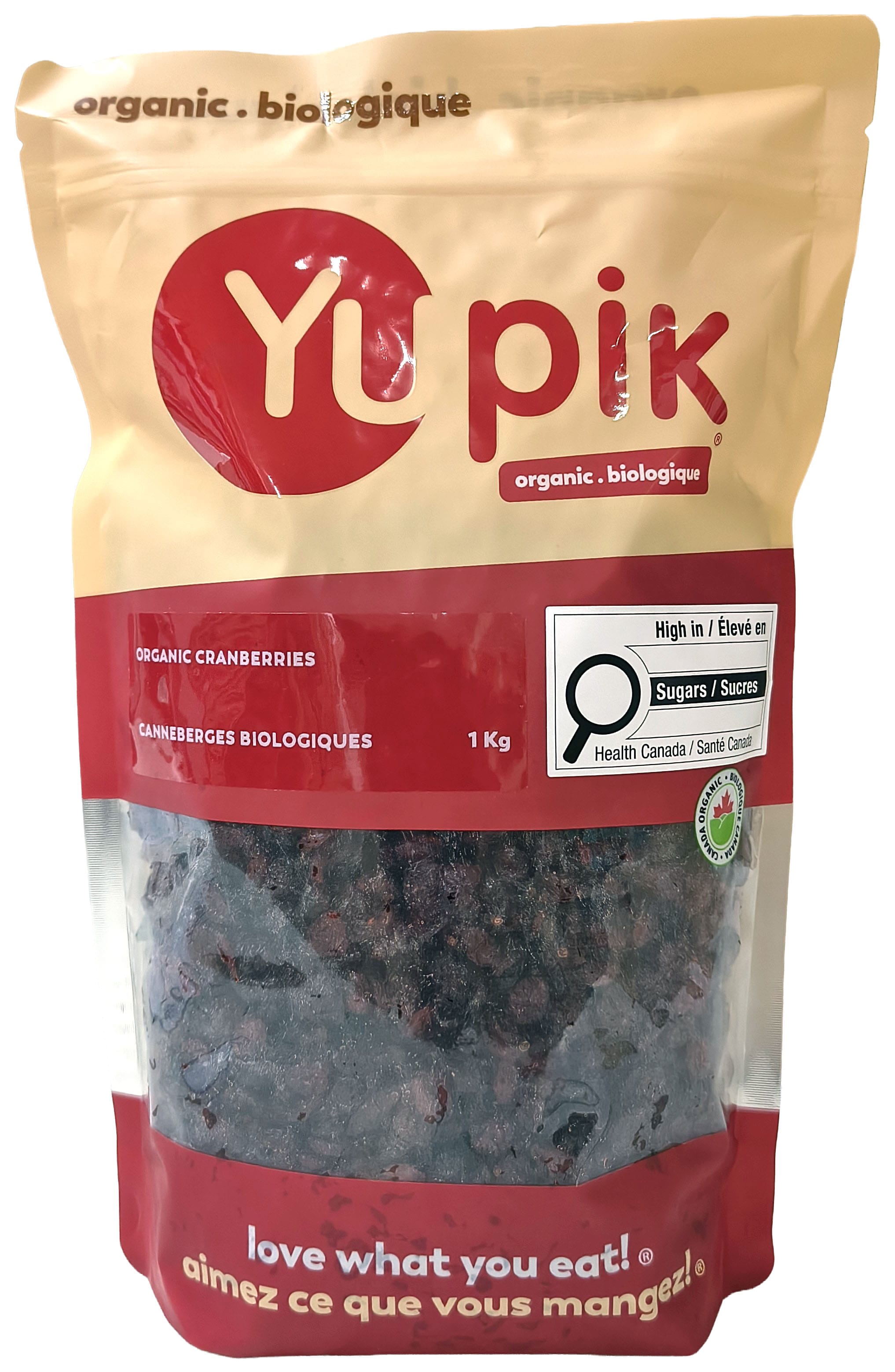 YUPIK Épicerie Canneberges bio 1kg