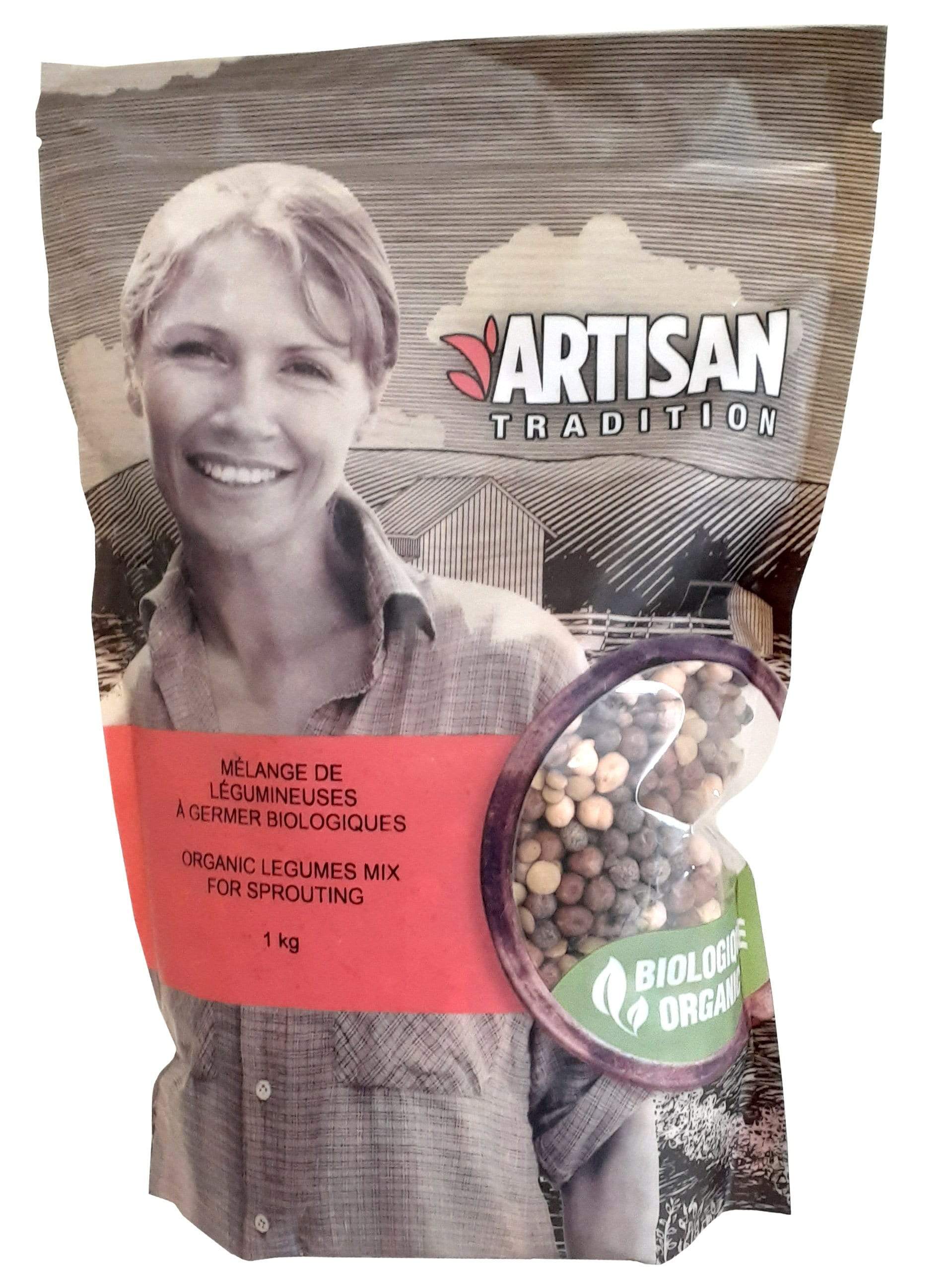 ARTISAN Épicerie Mélange légumineuses à germer biologiques 1kg