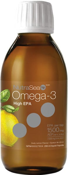 ASCENTA Suppléments NutraSea Omega 3 EPA concentré (saveur citron) 200ml