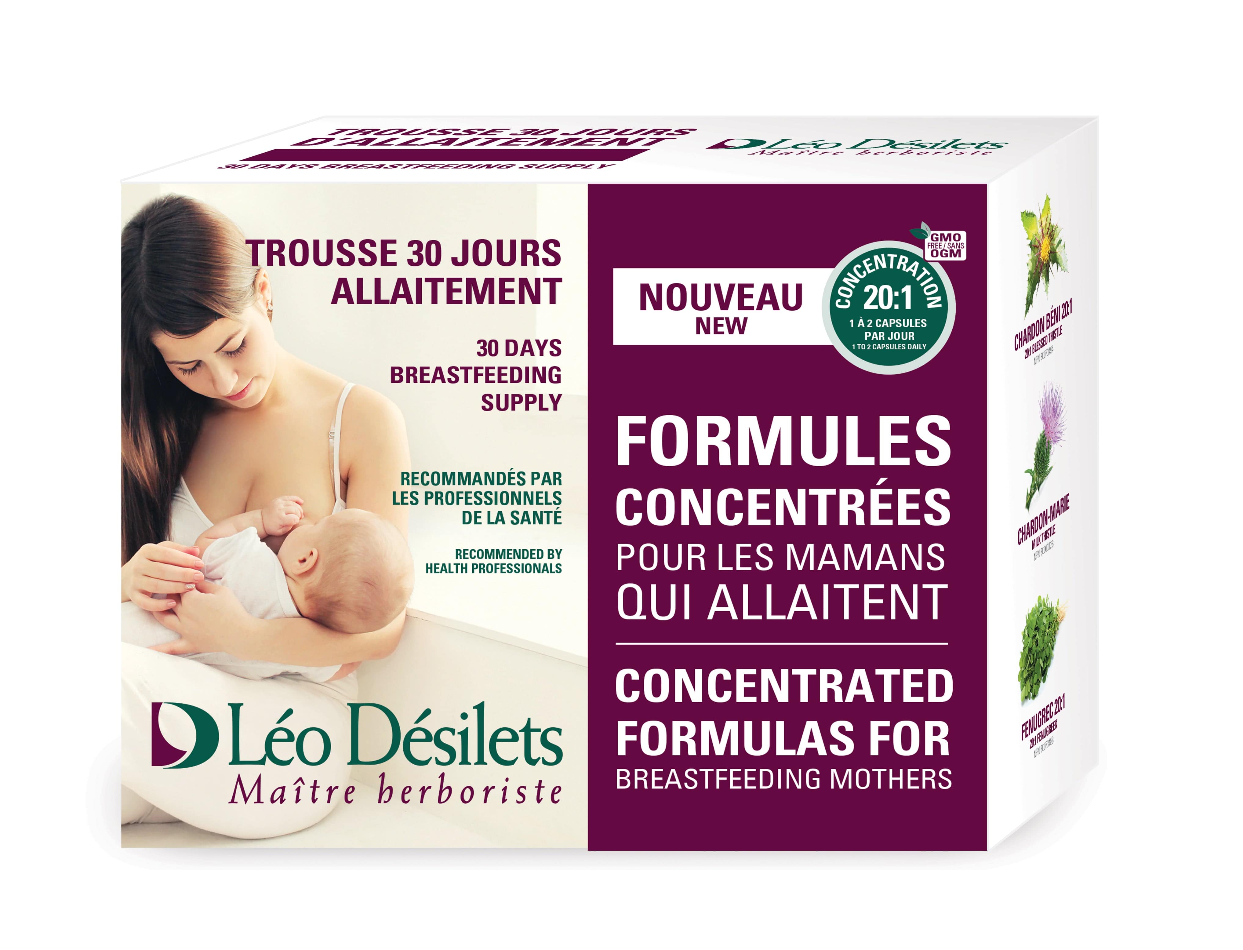DÉSILETS LÉO Suppléments Trousse allaitement 30 jours 1 trousse