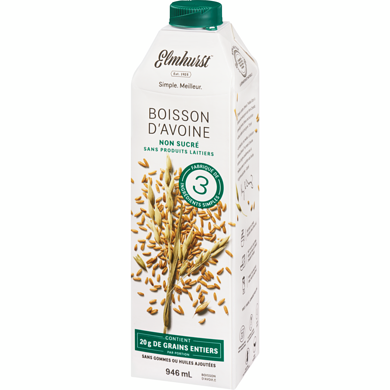 Boisson d'avoine non-sucrée 946ml