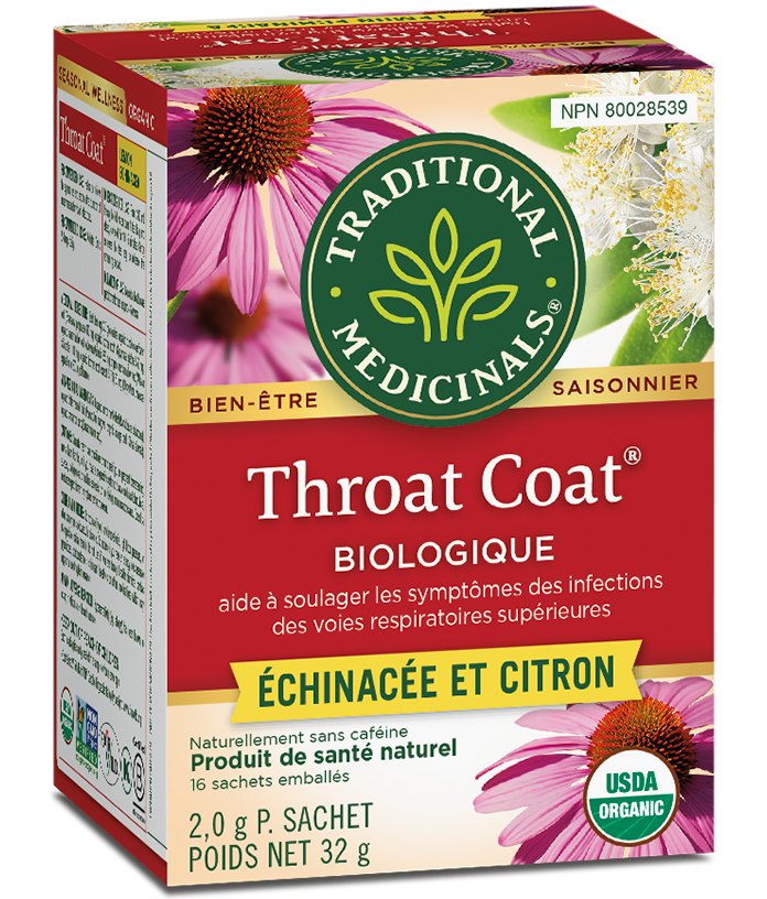 Tisane throat coat échinacée et citron bio 16's