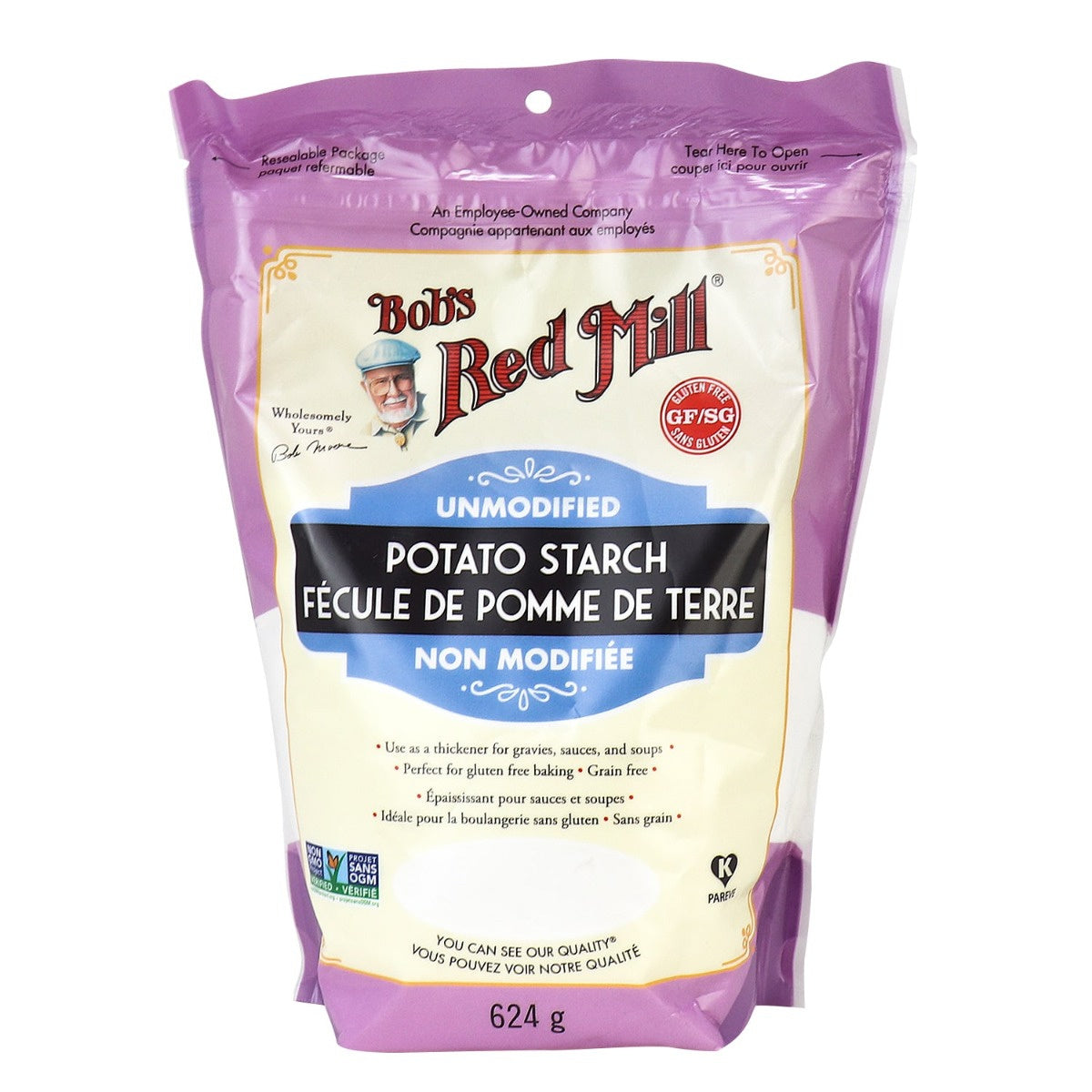 Unmodified potato starch 624g