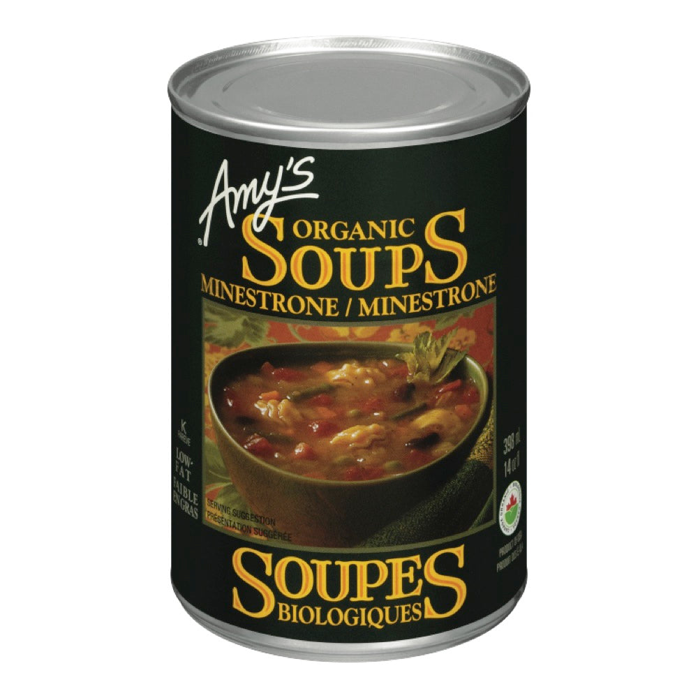 Soupe minestrone bio 398ml
DATE DE PÉREMPTION : 31 JANVIER 2025