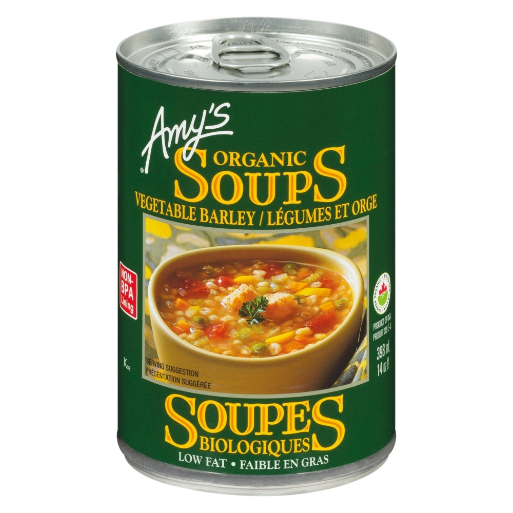 Organic vegetable and barley soup 398ml