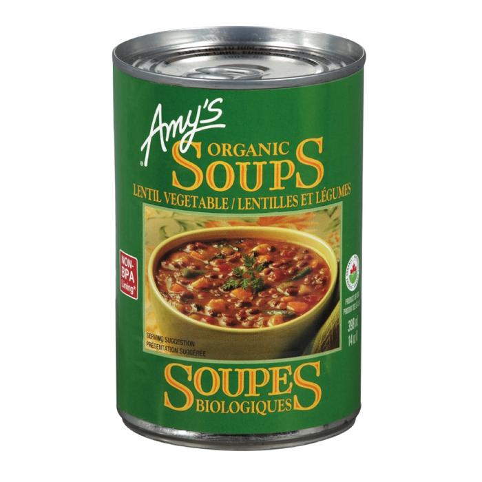 Organic lentil and vegetable soup 398ml