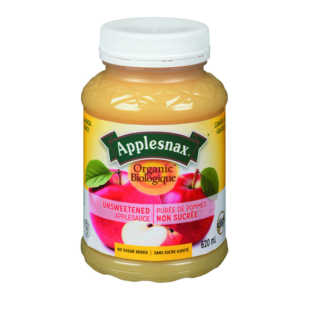 Organic unsweetened apple puree 620ml