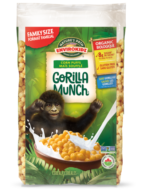 Céréales gorilla munch biologiques 650g