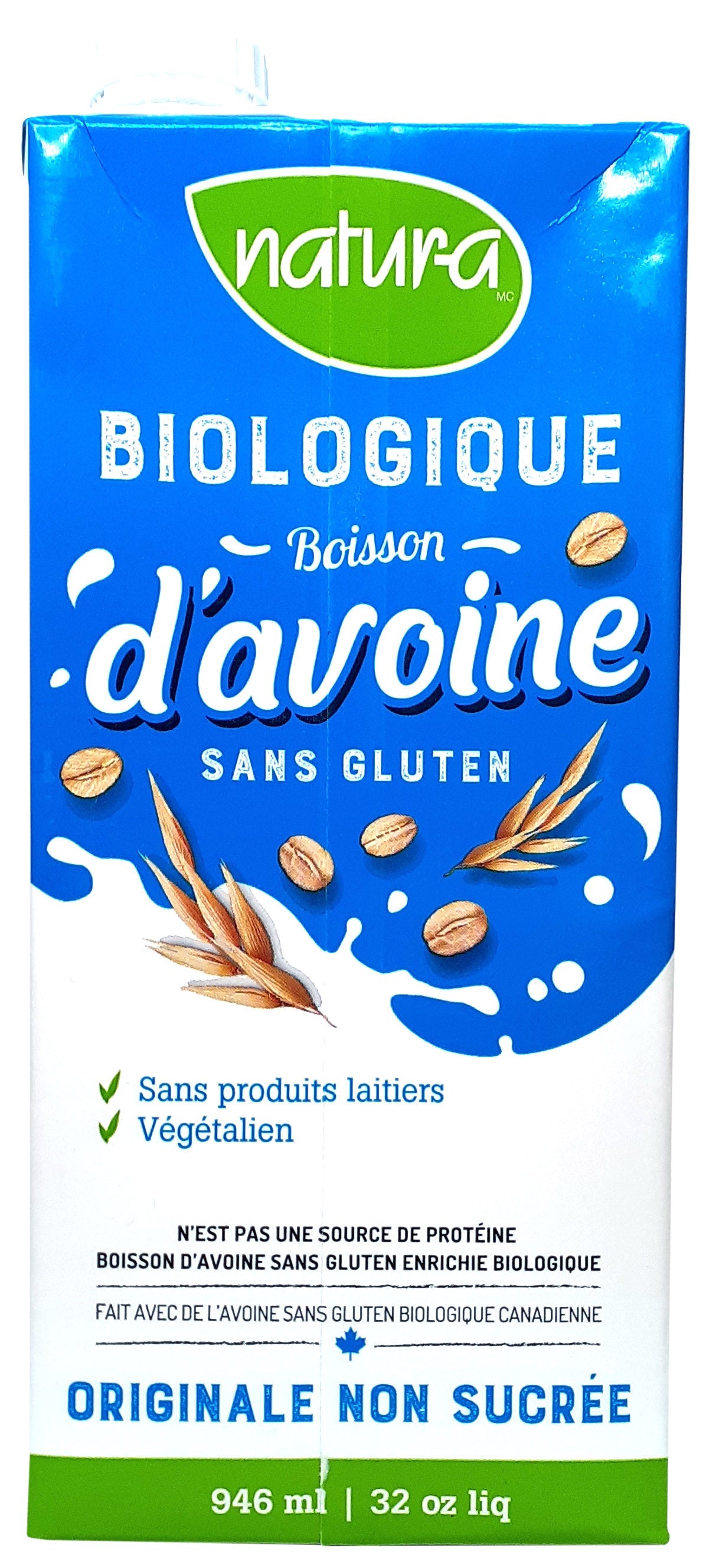 Boisson d'avoine originale non sucrée bio 946ml