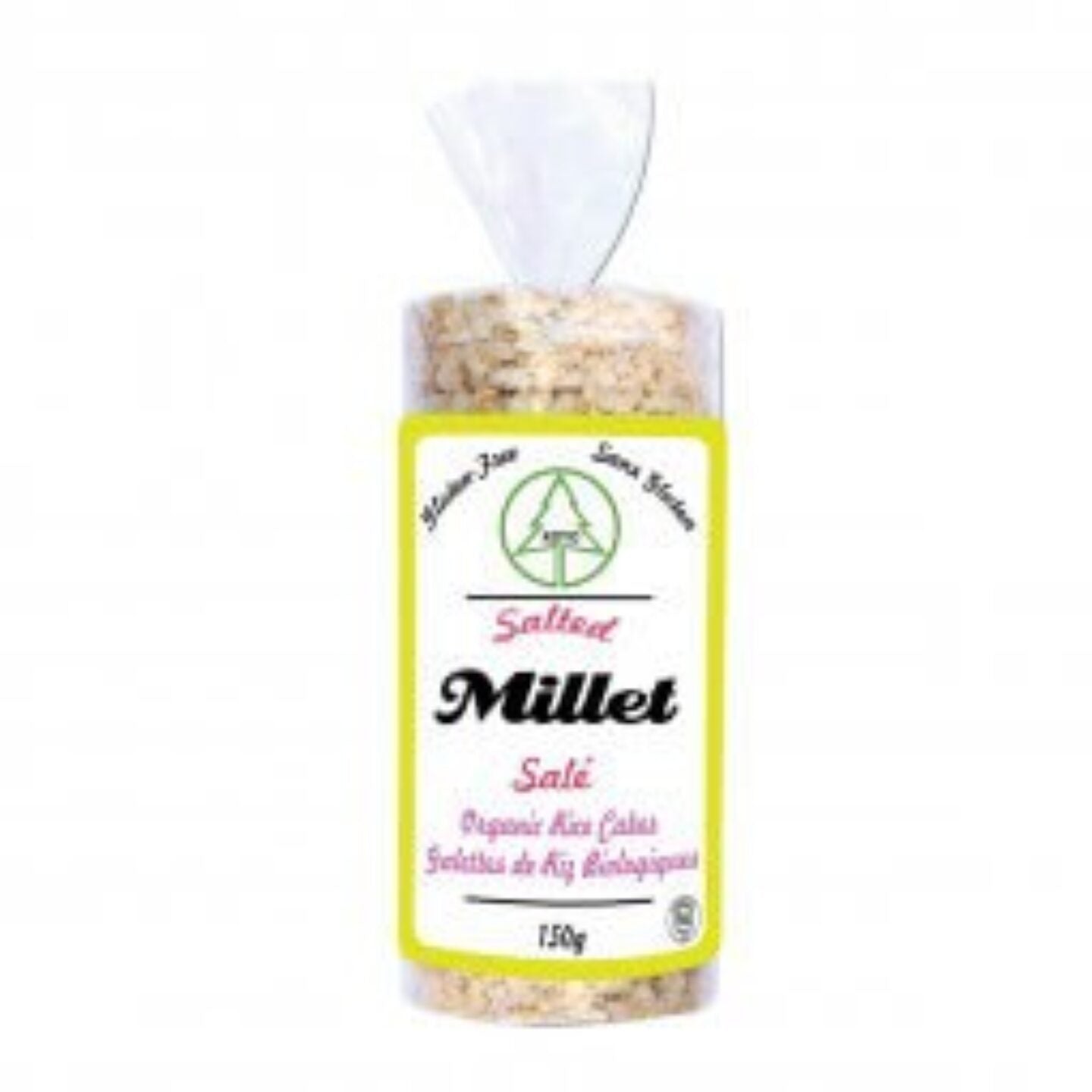 Galettes de riz biologiques au millet salées 150g