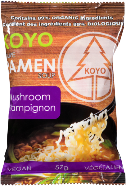 Ramen soup with mushrooms 89% organic 57g