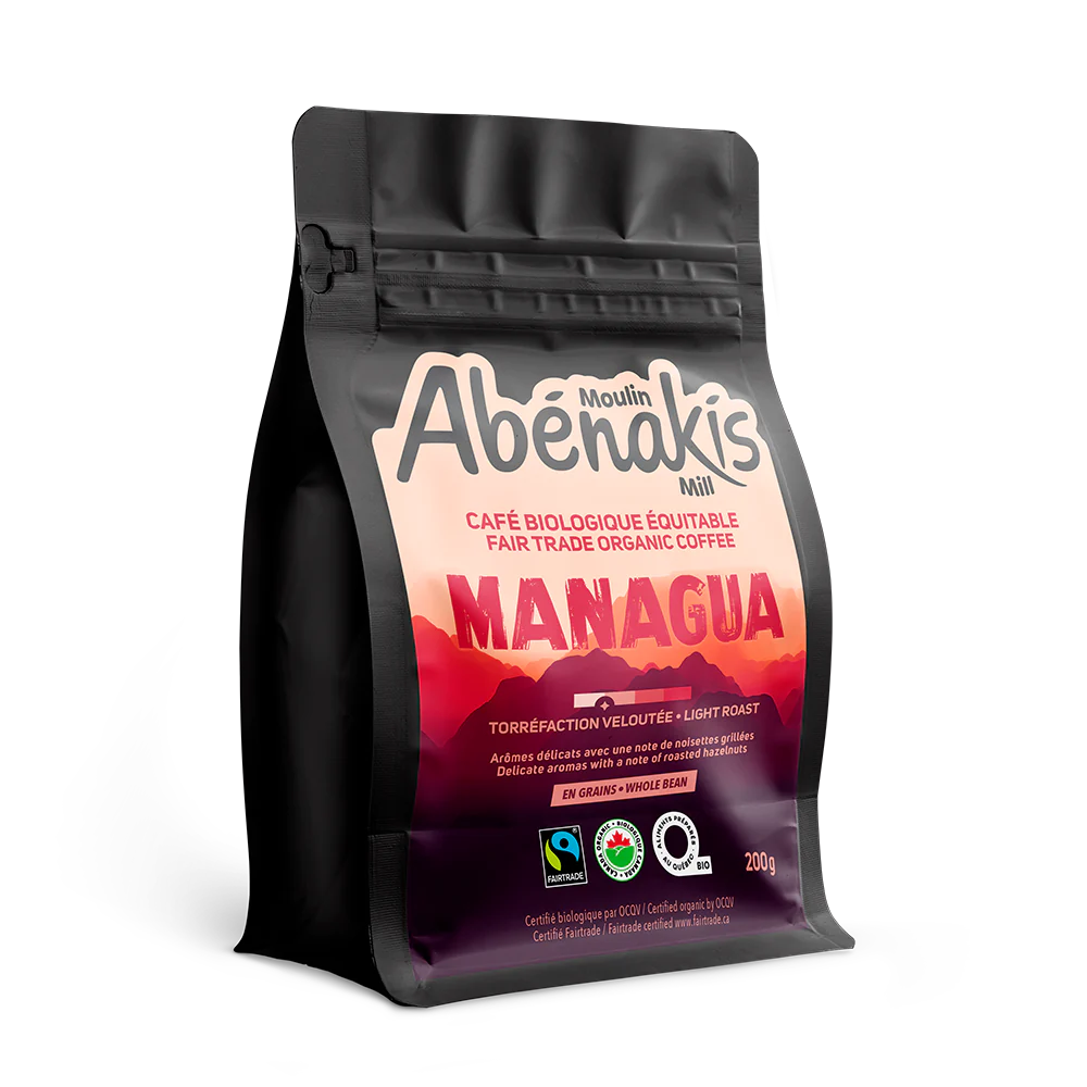 Café velouté en grains Managua bio 200g