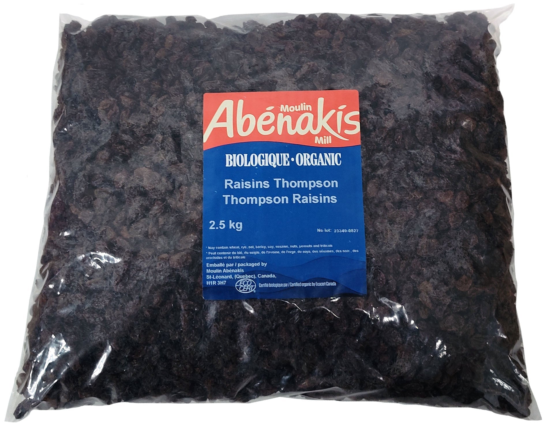 Raisins Thompson bio 2,5kg