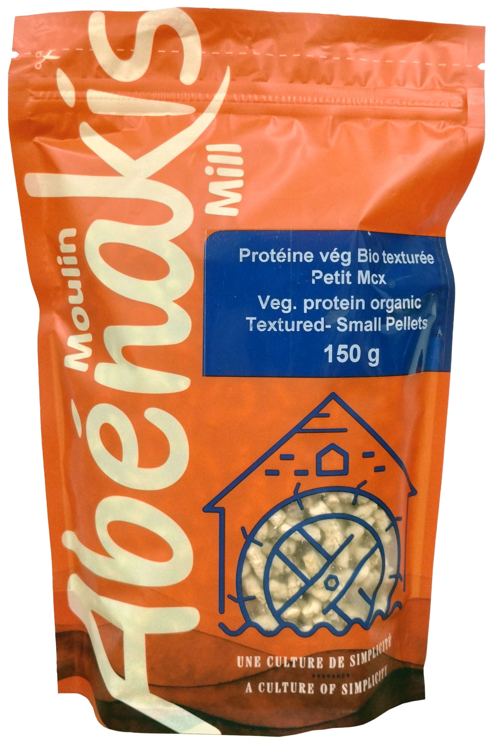 Organic textured vegetable protein small pieces 150g