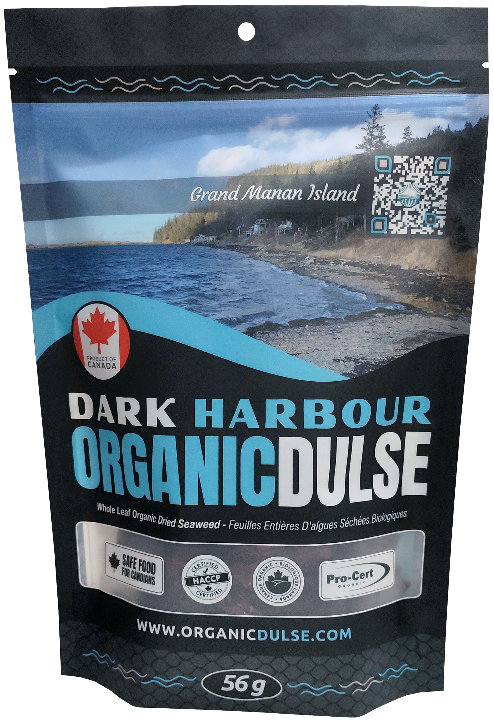 Feuilles entières d'algues dulse séchées bio 56g