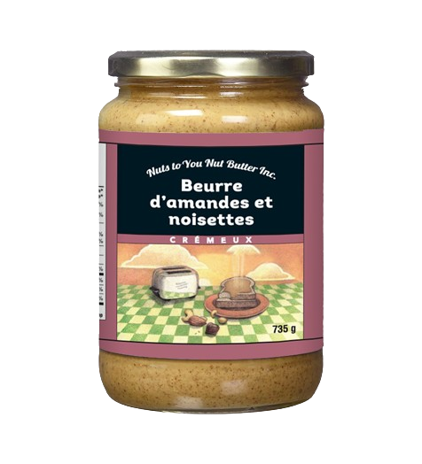 Beurre d'amandes et noisettes crémeux 735g