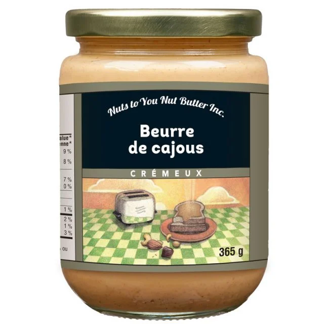 Beurre de cajous crémeux 365g