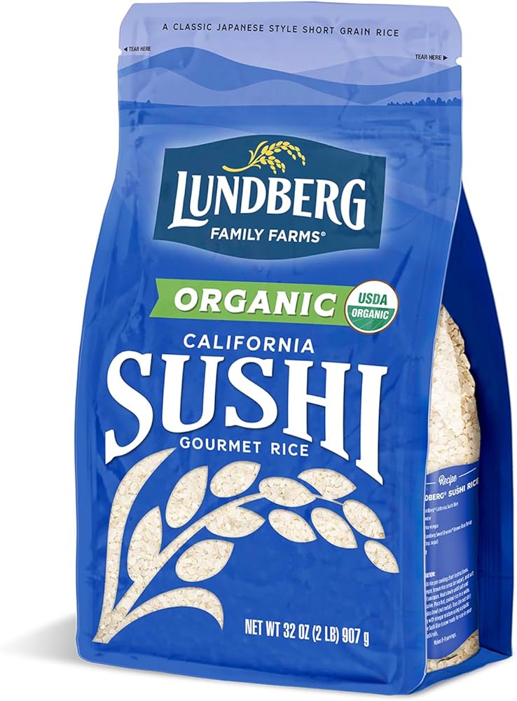 Organic gluten-free sushi rice 907g