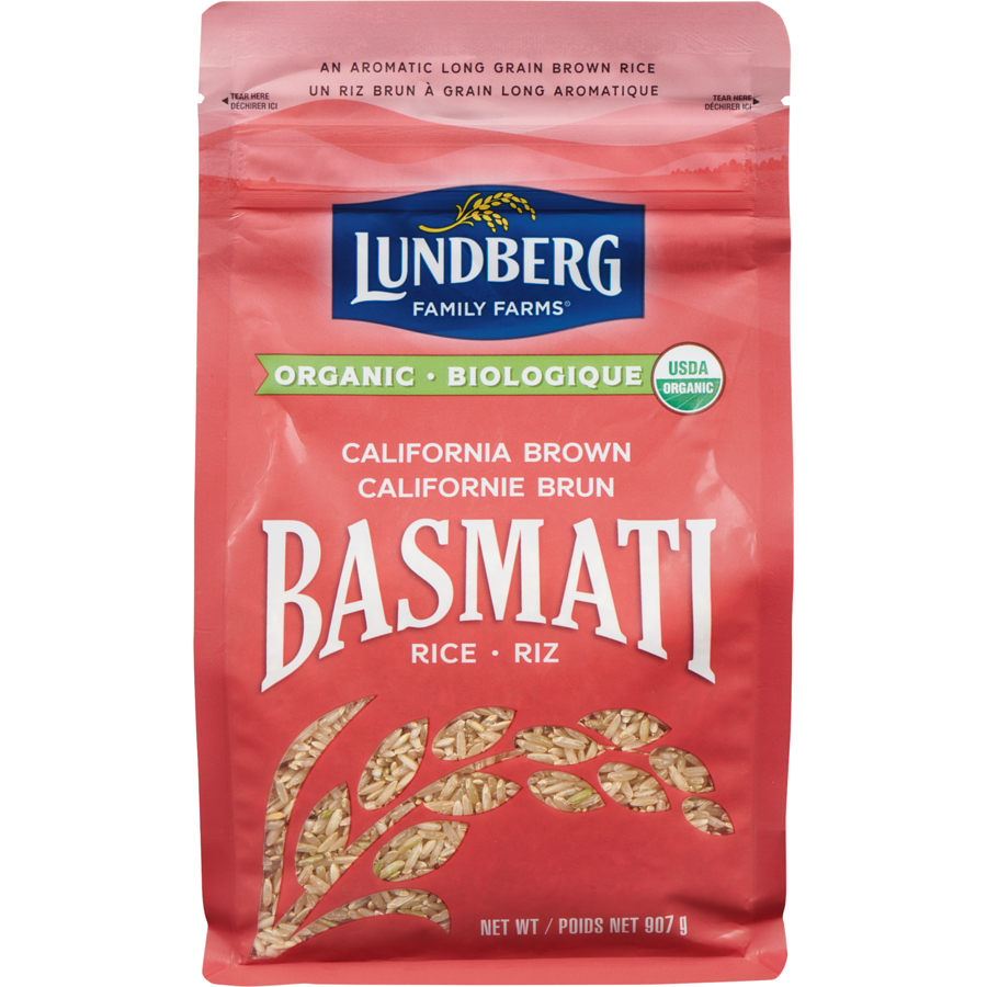 Gluten-free organic brown basmati rice 907g