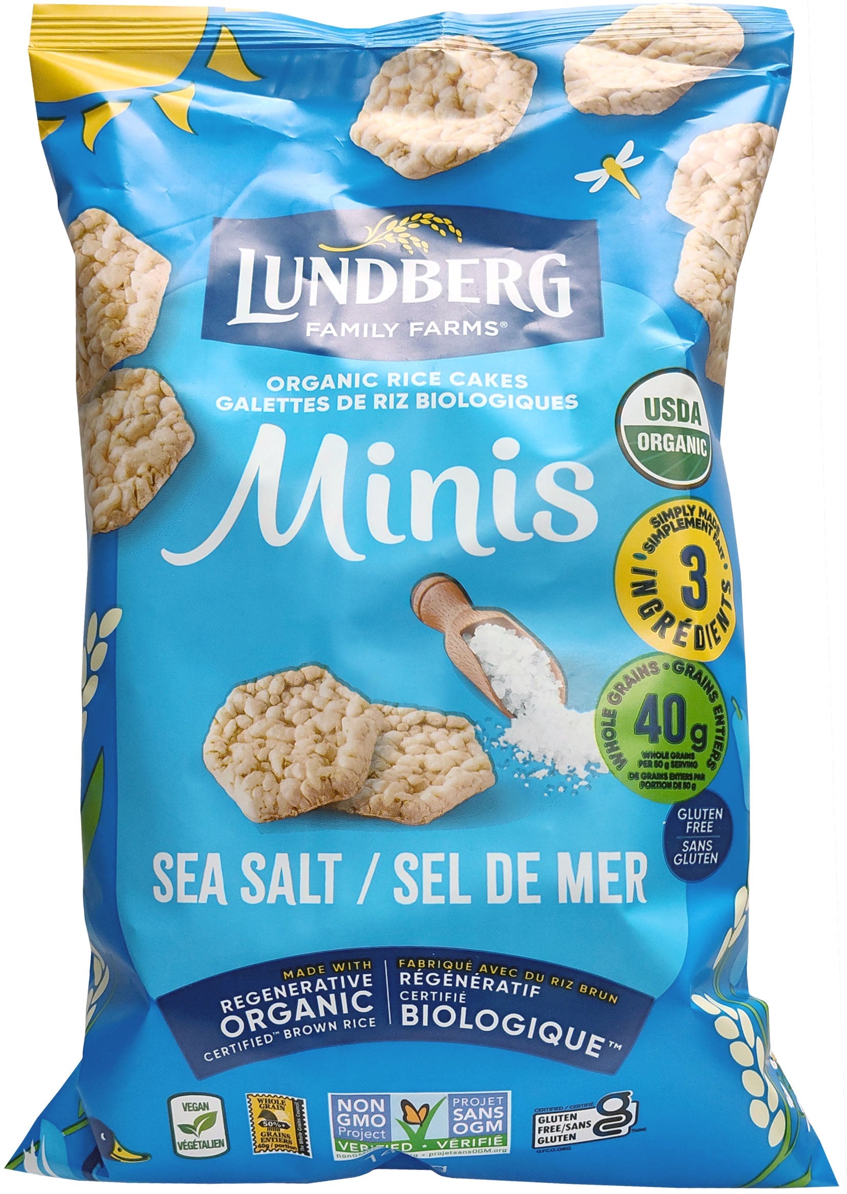 Mini galettes de riz sel de mer bio 142g