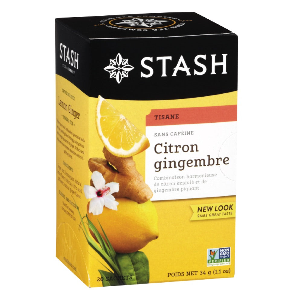 Lemon and ginger herbal tea 20's