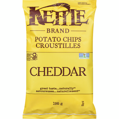 Cheddar potato chips 220g