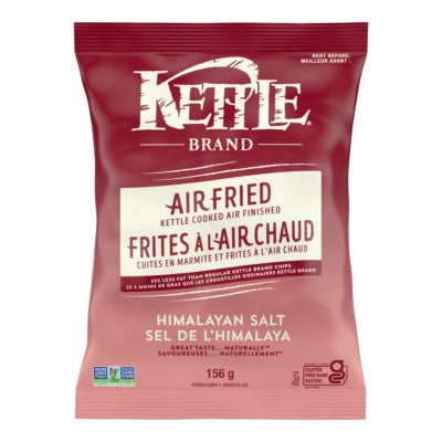 Croustilles frites à l'air chaud sel himalaya 156g