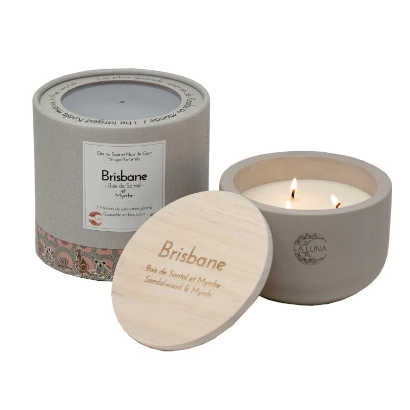 Brisbane sandalwood and myrrh candle 130g