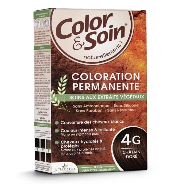 3 CHÊNES LABORATOIRE Soins & beauté Teinture 4G (châtain doré) 135ml