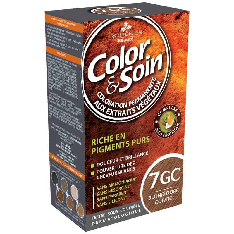 3 CHÊNES LABORATOIRE Soins & beauté Teinture 7GC (blond doré cuivré) 135ml