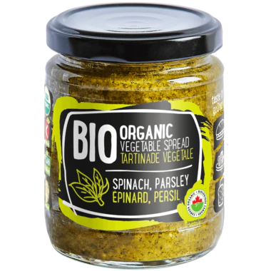 Organic spinach and parsley vegetable spread 235g