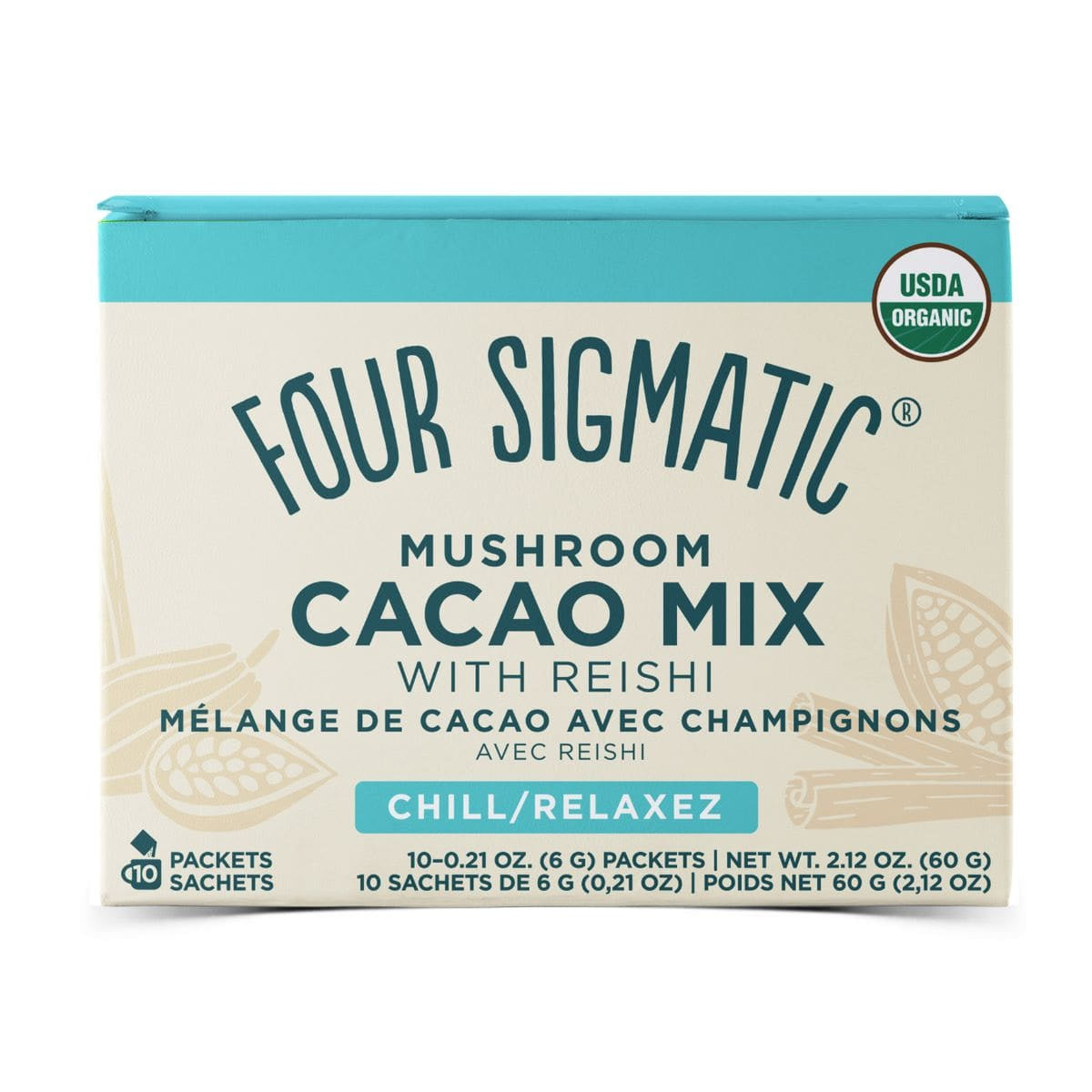 Mélange de cacao avec champignons bio 60g